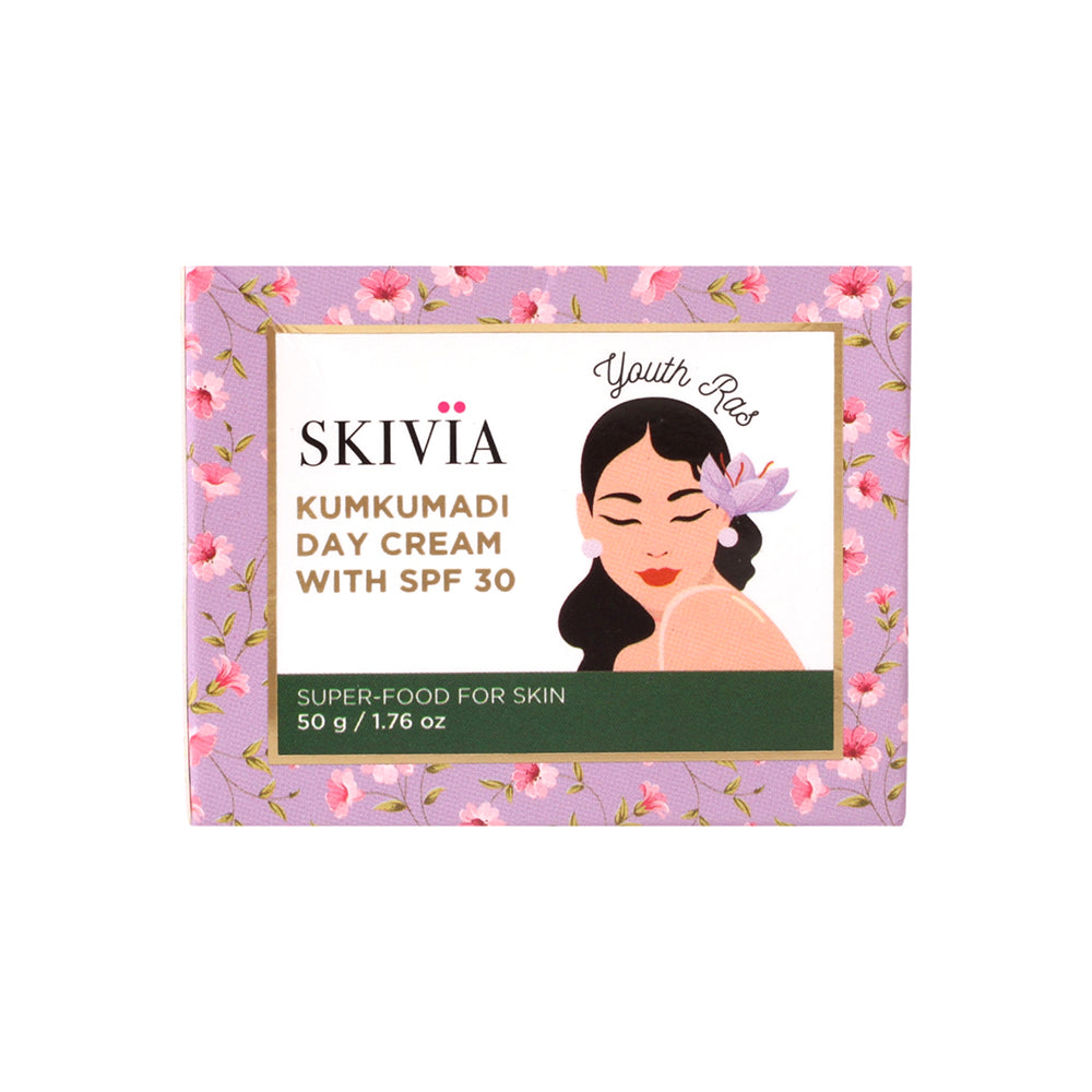 Skivia Kumkumadi Day Cream with SPF 30 & Vitamin E - 50 gm
