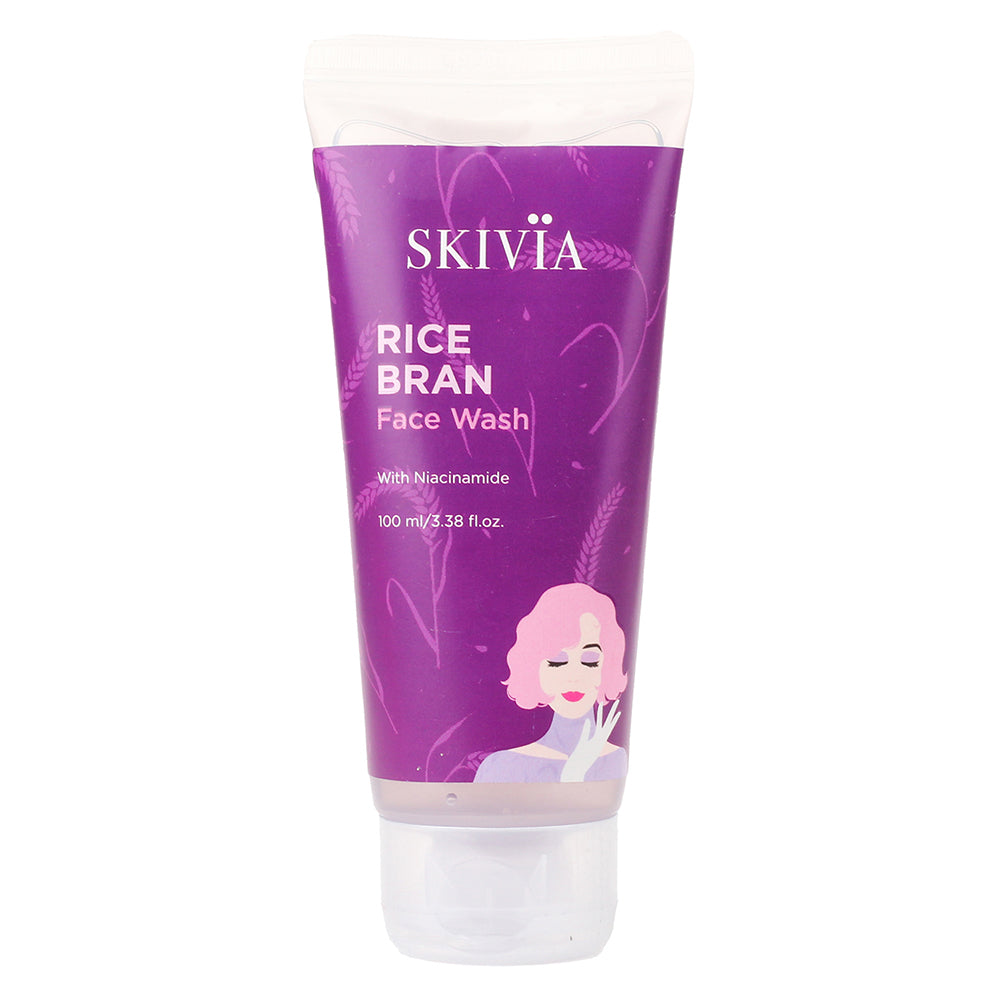 Skivia Rice Bran Face Wash with Niacinamide - 100 ml