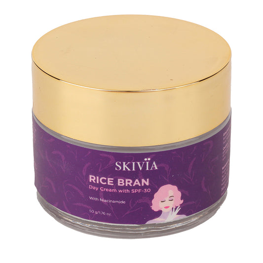 Skivia Rice Bran Day Cream with SPF-30 & Niacinamide - 50 g