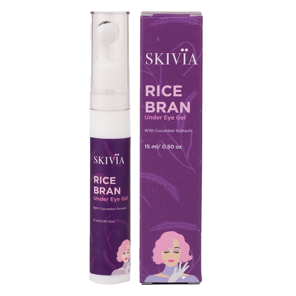 Skivia Rice Bran Mini Under Eye Gel with Niacinamide - 15 g
