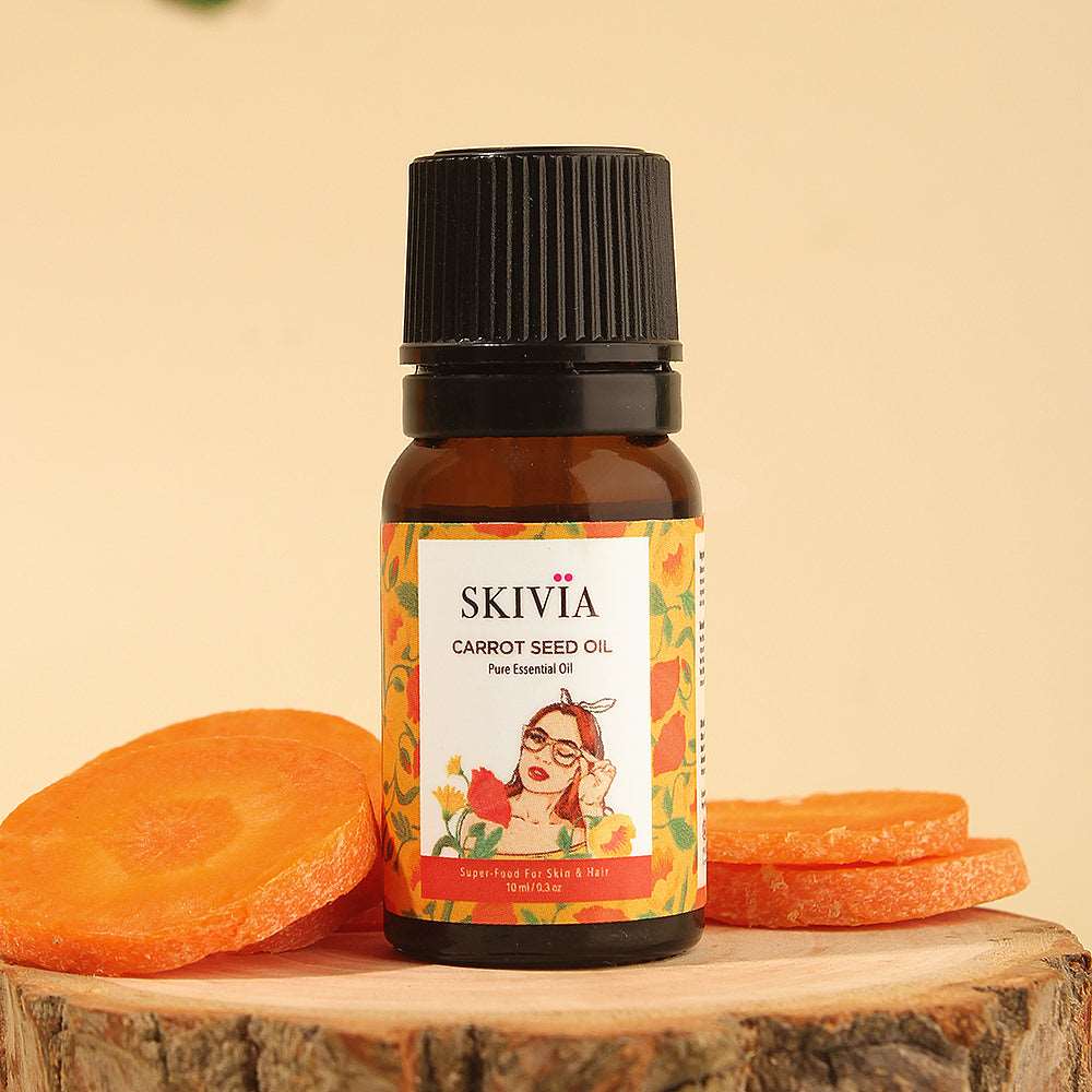 Carrot Seed Essential Oil - 10 ml | Contains Skin Rejuvenating Properties | Helps Enhance Hair Health