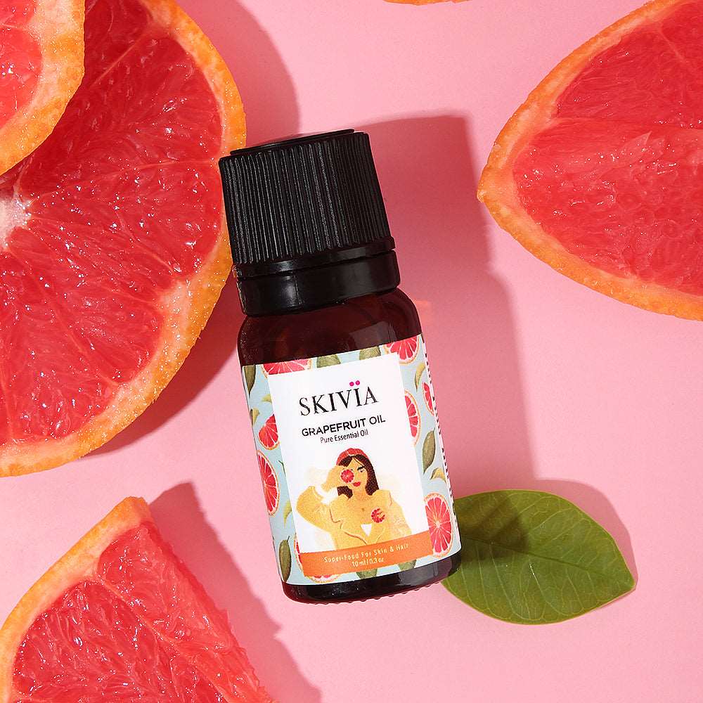 Skivia Grapefruit Essential Oil - 10 ml | Enriched with Potent Antioxidants