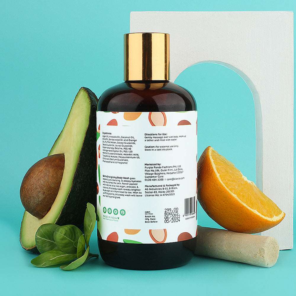 Energising Body Wash With Argan, Avocado & Coconut Oil - 250 ml