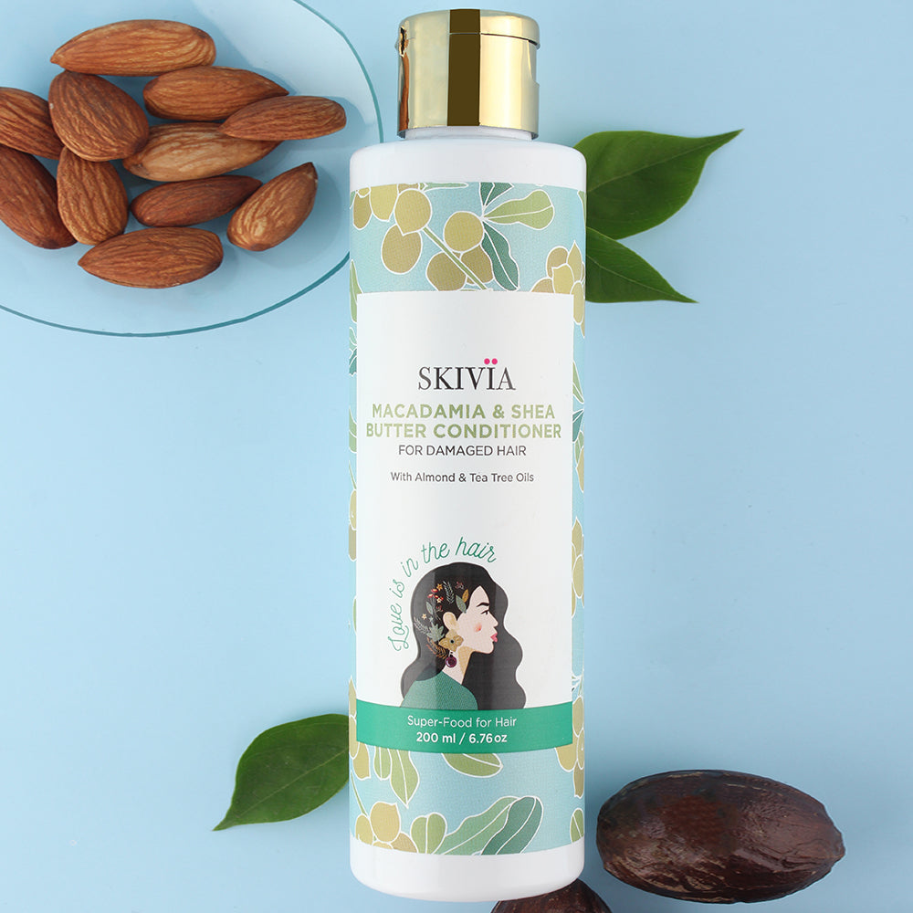 Skivia Professional Shampoo & Conditioner Duo | Macadamia & Shea Butter Haircare Set