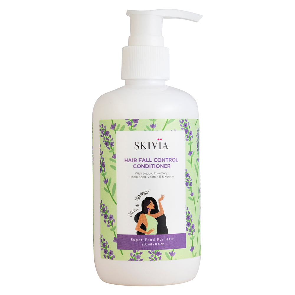 Skivia Hair Fall Control Shampoo, Conditioner & Curry Patta Oil with Powerful Blend of Vitamin B5, Rice Protein & Curry Patta