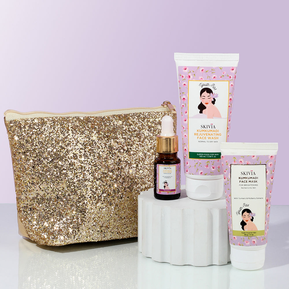 Skivia Bridal Glow Combo with Makeup Pouch