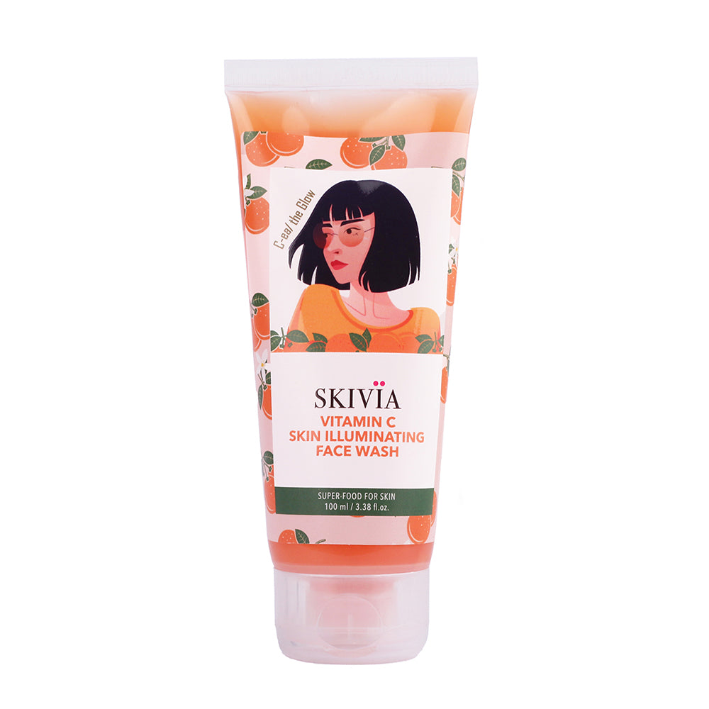 Skivia Vitamin C Skin Illuminating Face Wash with Pineapple Extract & Lemon Oil - 100 ml