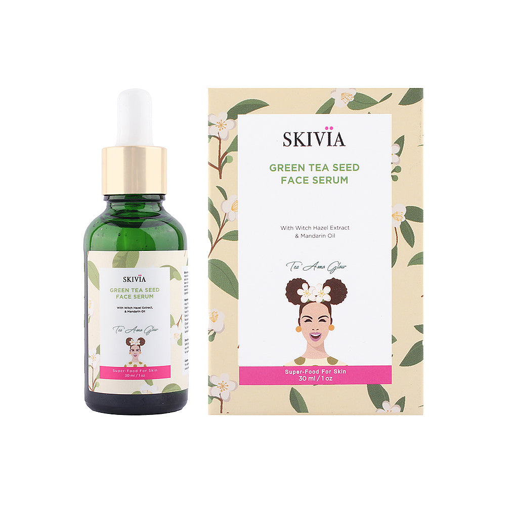 Skivia Green Tea Seed Face Serum with Witch Hazel & Aloe Vera - 30 ml