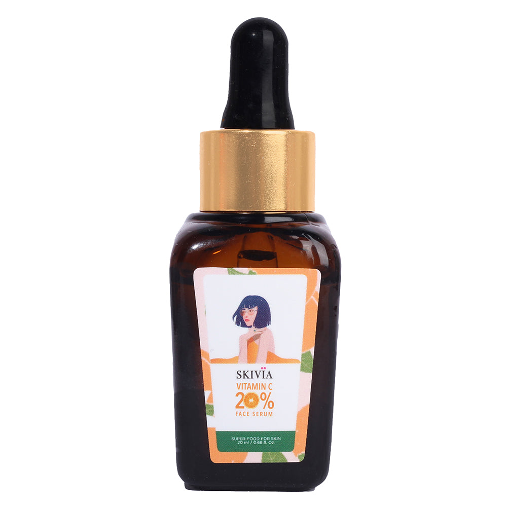 Skivia 20% Vitamin C Face Serum with Hyaluronic Acid - 20 ml