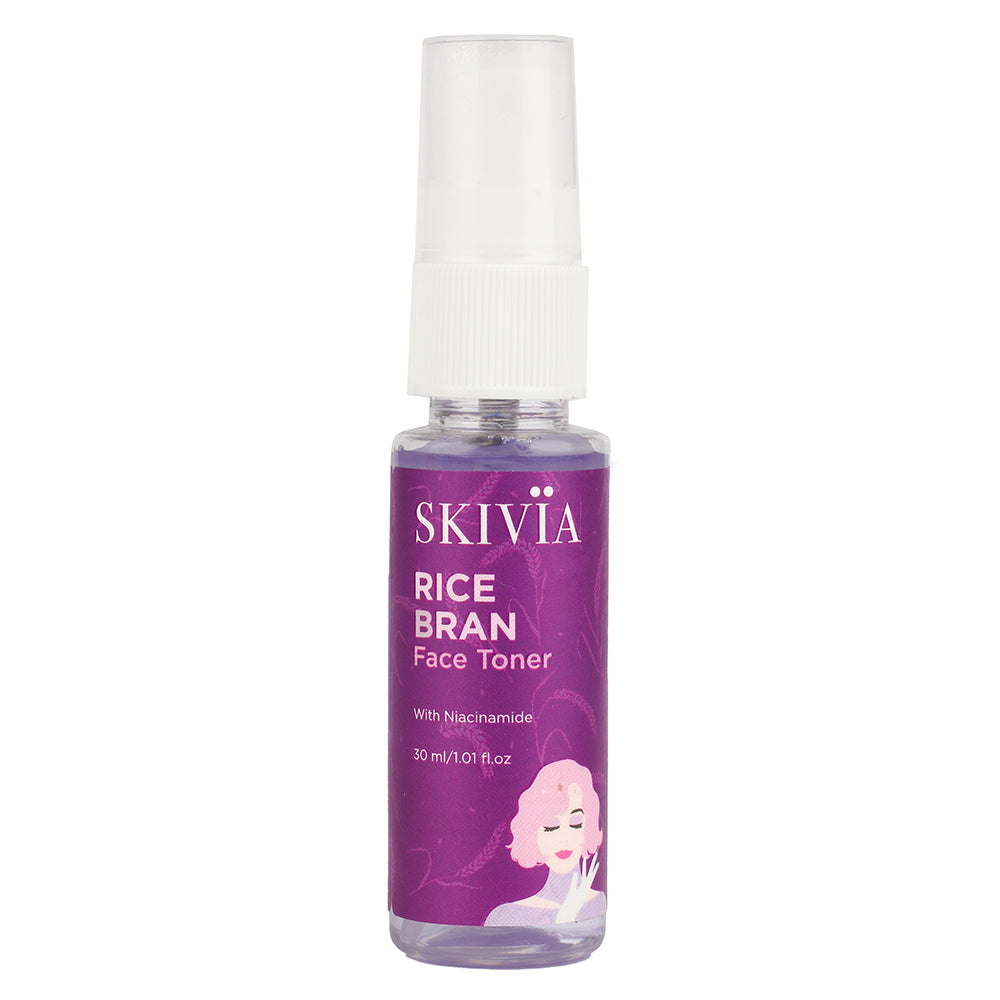 Skivia Rice Bran Mini Face Toner with Niacinamide & Hyaluronic Acid - 30 ml