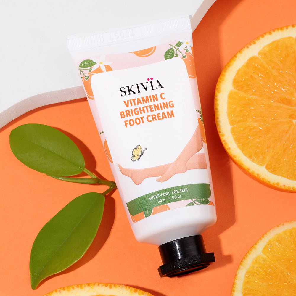 Skivia Vitamin C Brightening Mini Foot Cream with Shea Butter & Lemon Extract - 15 g