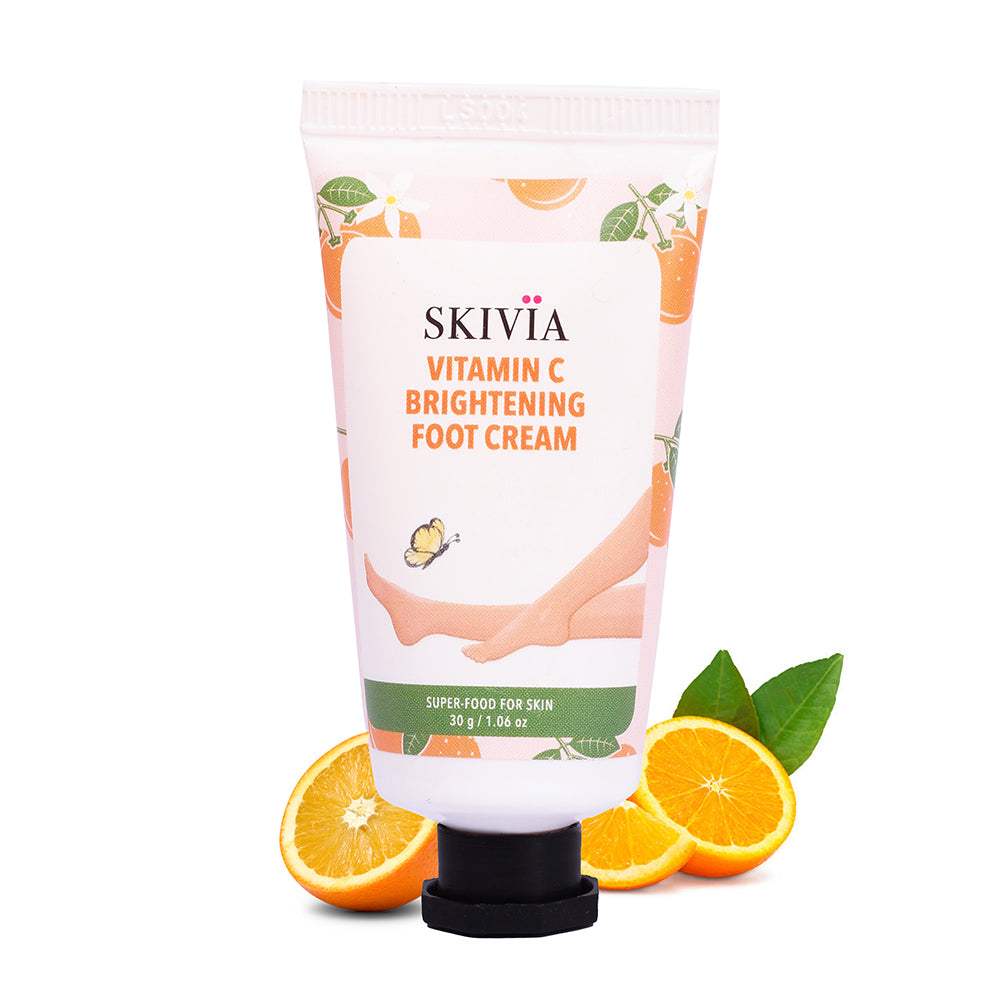 Skivia Vitamin C Brightening Mini Foot Cream with Shea Butter & Lemon Extract - 15 g