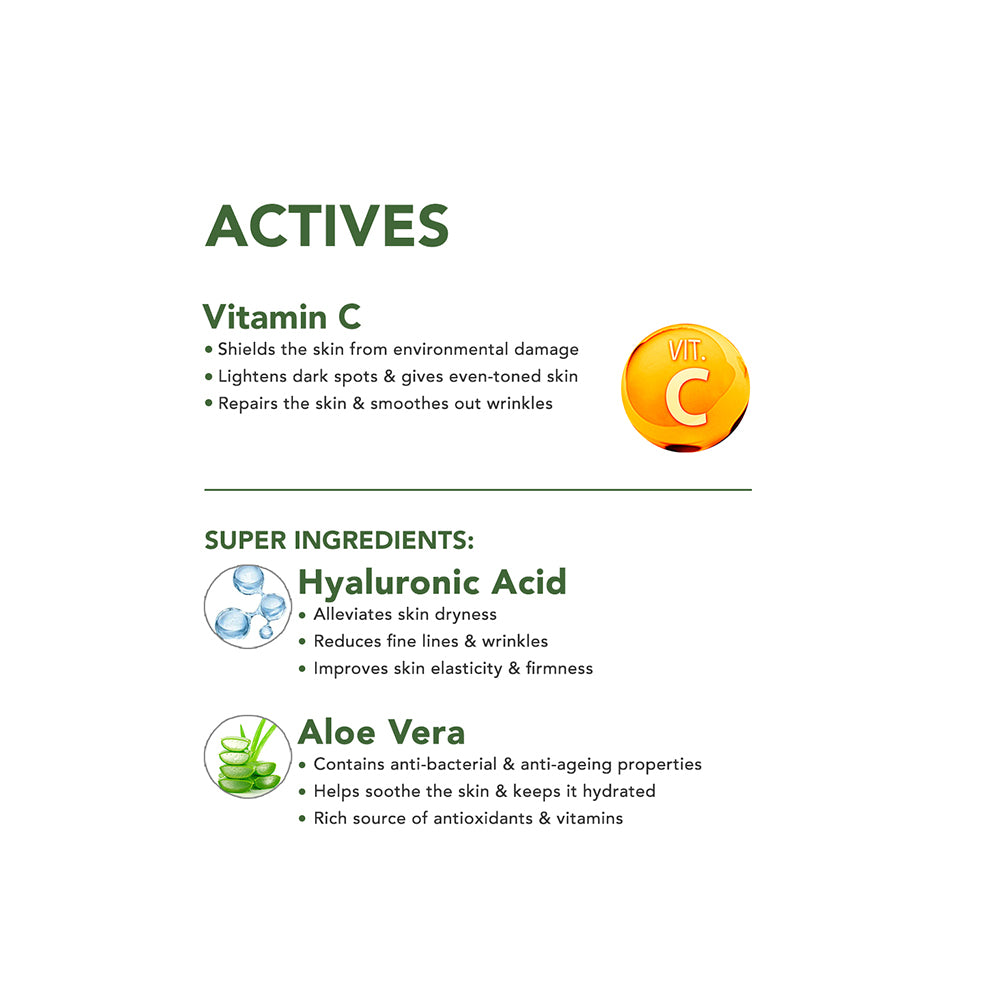 Skivia 20% Vitamin C Face Serum with Hyaluronic Acid - 10 ml