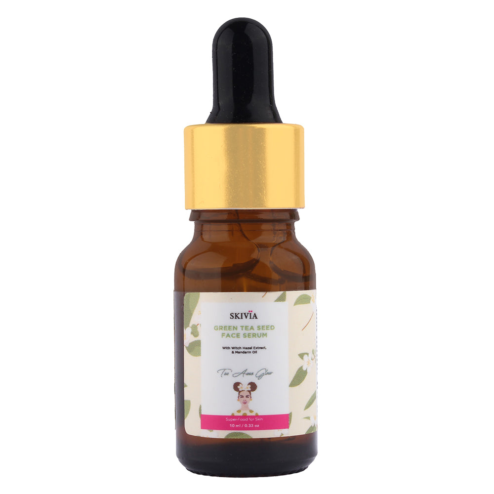 Skivia Green Tea Seed Mini Face Serum with Witch Hazel & Aloe Vera - 10 ml