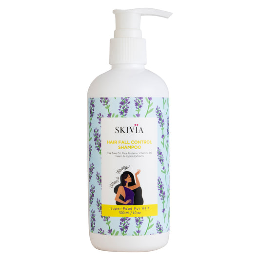 Skivia Hair Fall Control Shampoo with Vitamin B5 & Neem Extracts - 300 ml