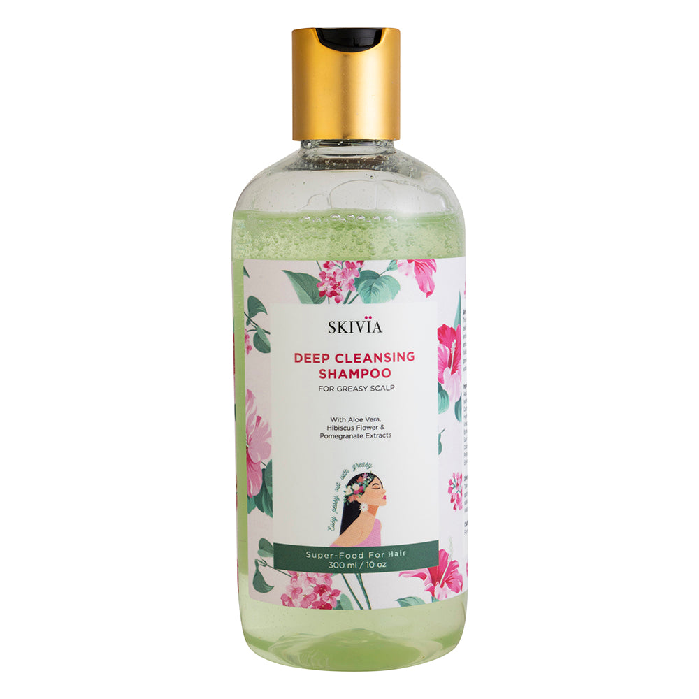 Skivia Deep Cleansing Shampoo with Vitamin E & Aloe Vera - 300 ml