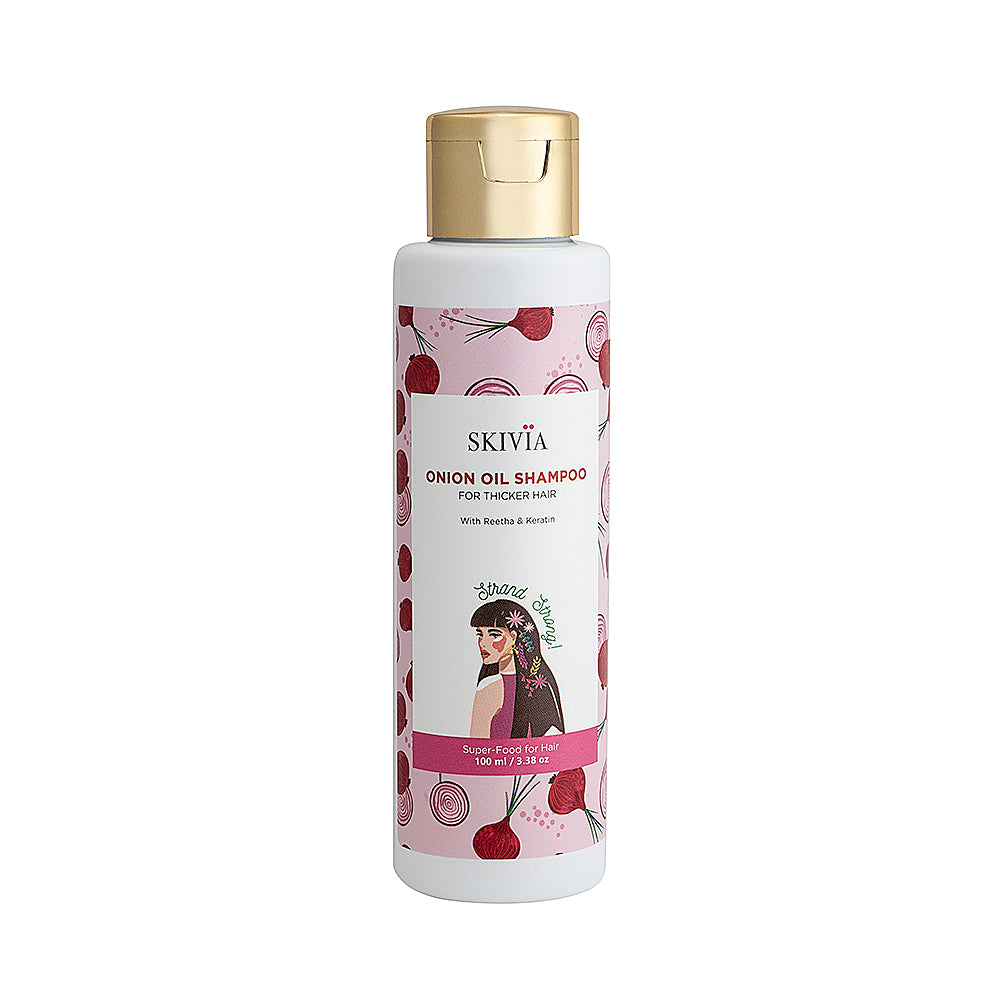 Skivia Onion Oil Shampoo With Reetha & Keratin - 200 ml