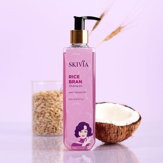 Skivia Rice Bran Shampoo with Coconut Oil - 200 ml