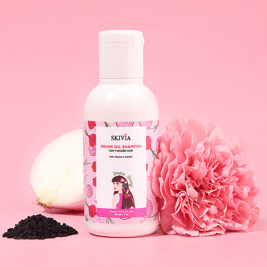 Skivia Onion Oil Mini Shampoo With Reetha & Keratin - 30 ml