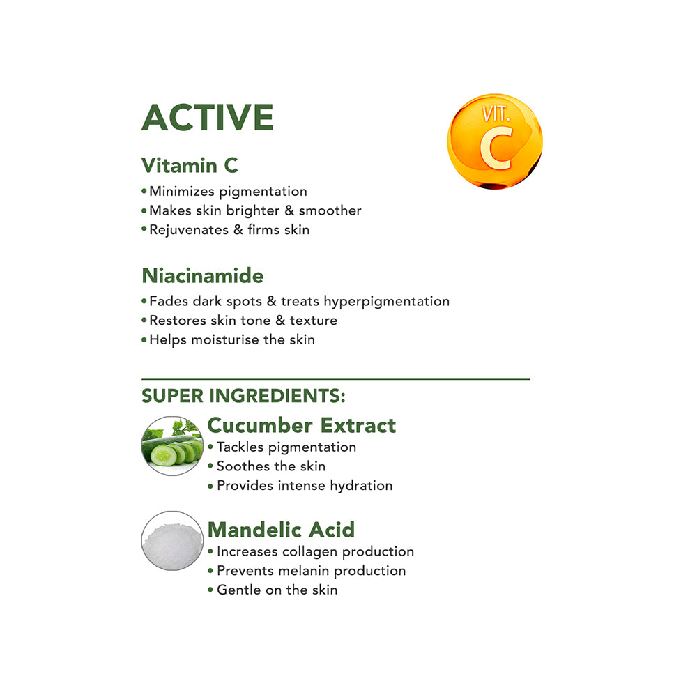 Skivia Vitamin C Skin Refiner Underarm Gel with Niacinamide & Mandelic Acid - 50 ml